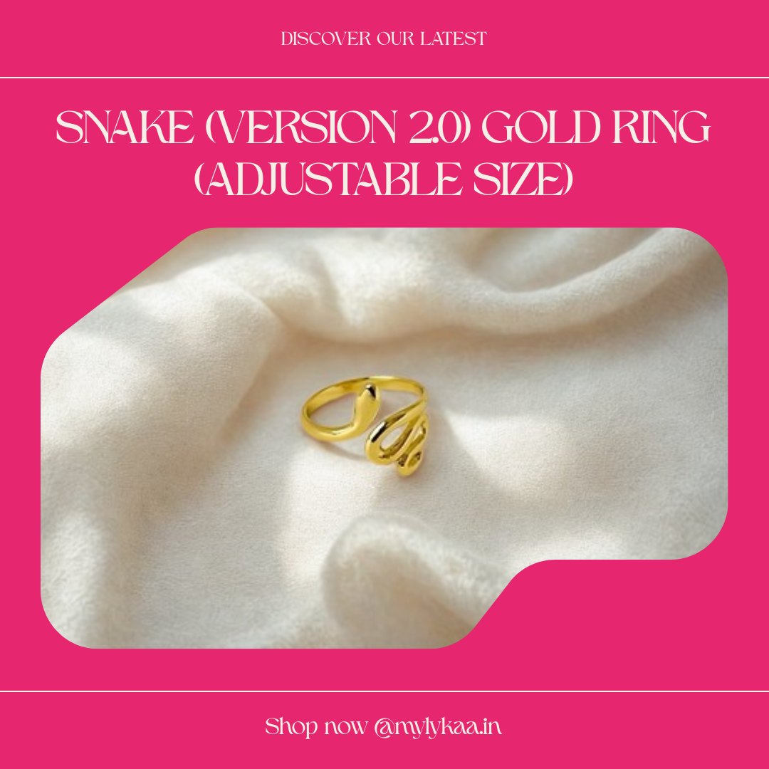 Snake (Version 2.0) Gold Ring (Adjustable Size)