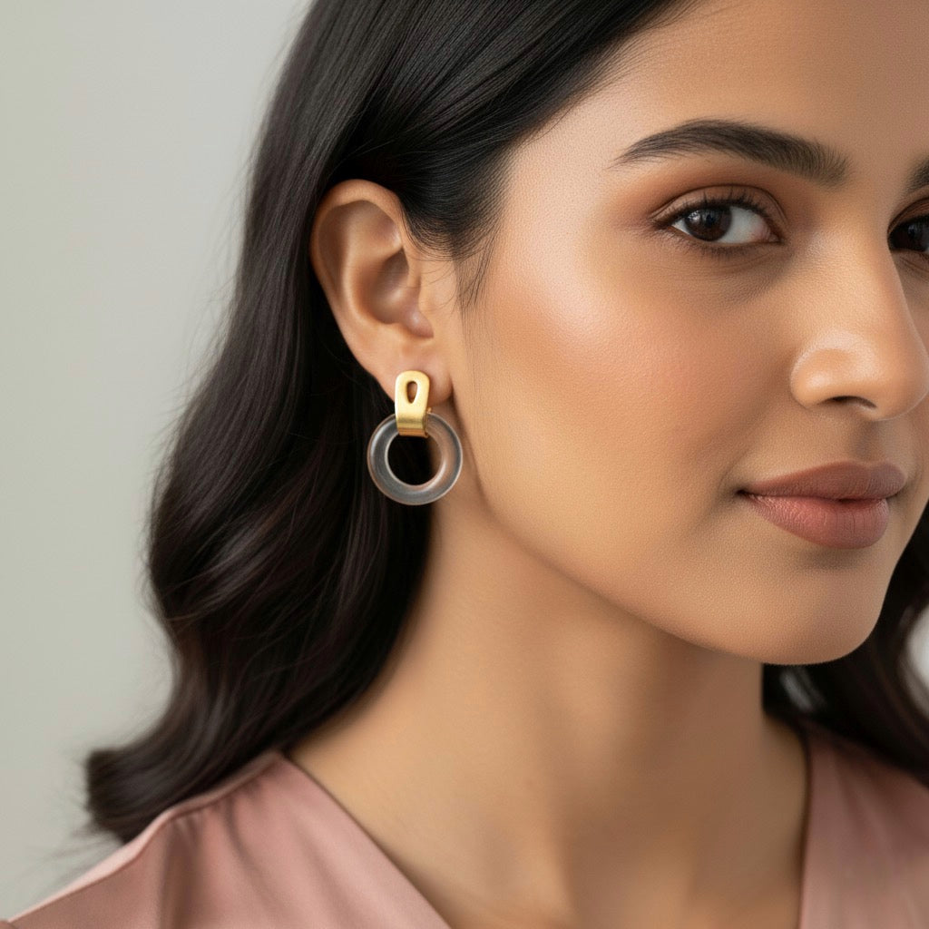 Deo White Gold Earrings