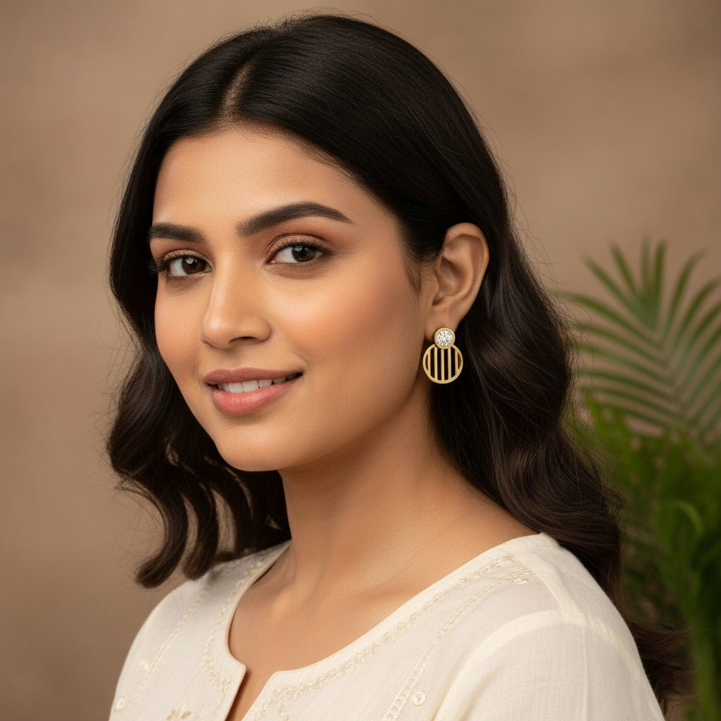 Lel White Gold Earrings