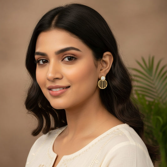 Lel White Gold Earrings