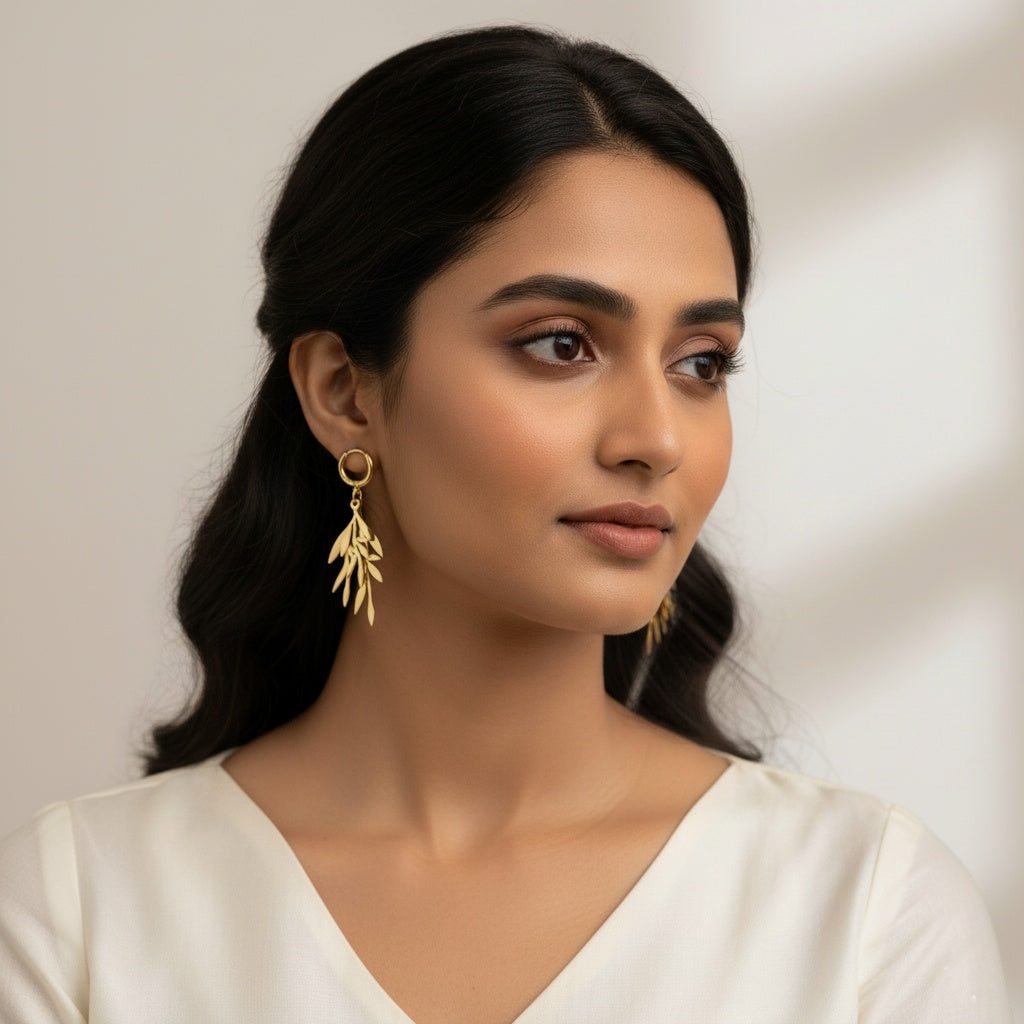 Natura Gold Earrings