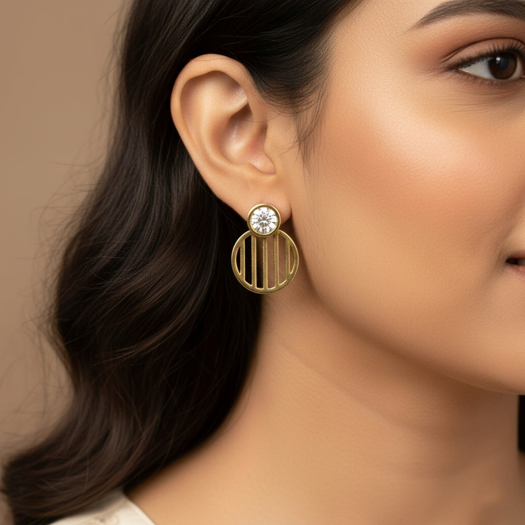 Lel White Gold Earrings